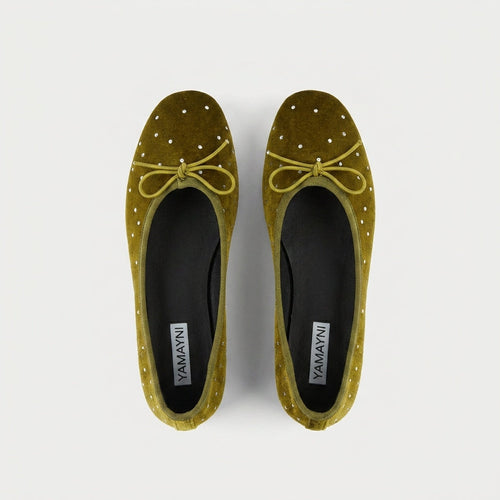 Olive Ballet Flats