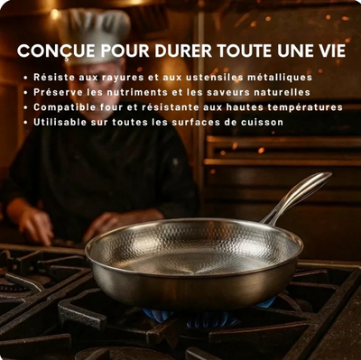 Sauteuse 100% Titane Pur - Epure