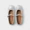 Silver Ballet Flats