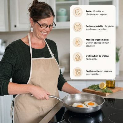 Poêle 100% Titane Pur – Pour Une Cuisine Plus Saine