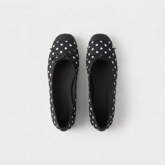Domino Ballet Flats